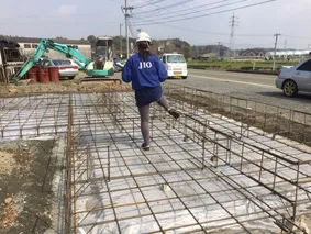 ＪＩＯ　配筋検査荒　尾市川登Ｋ様邸