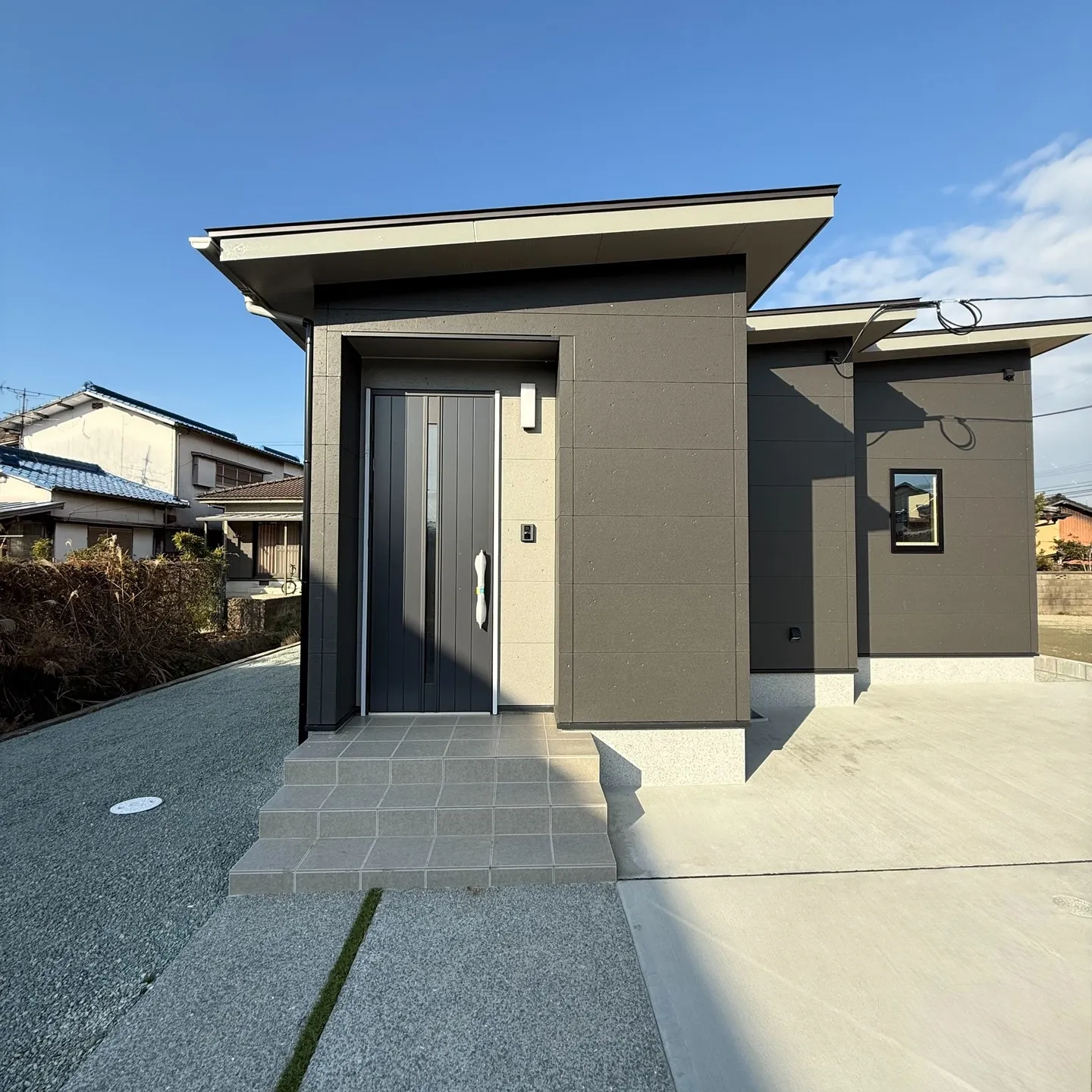 高断熱なコンパクトな平屋モデルハウス