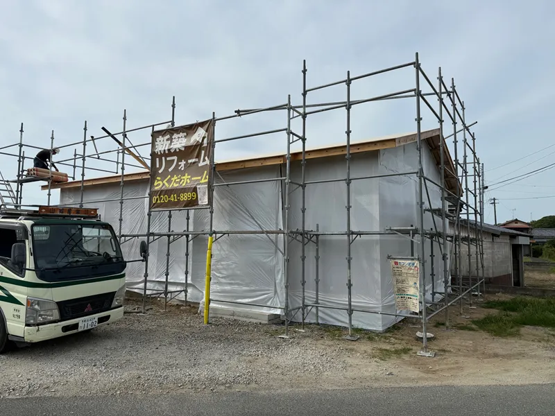 長洲町H様邸　上棟