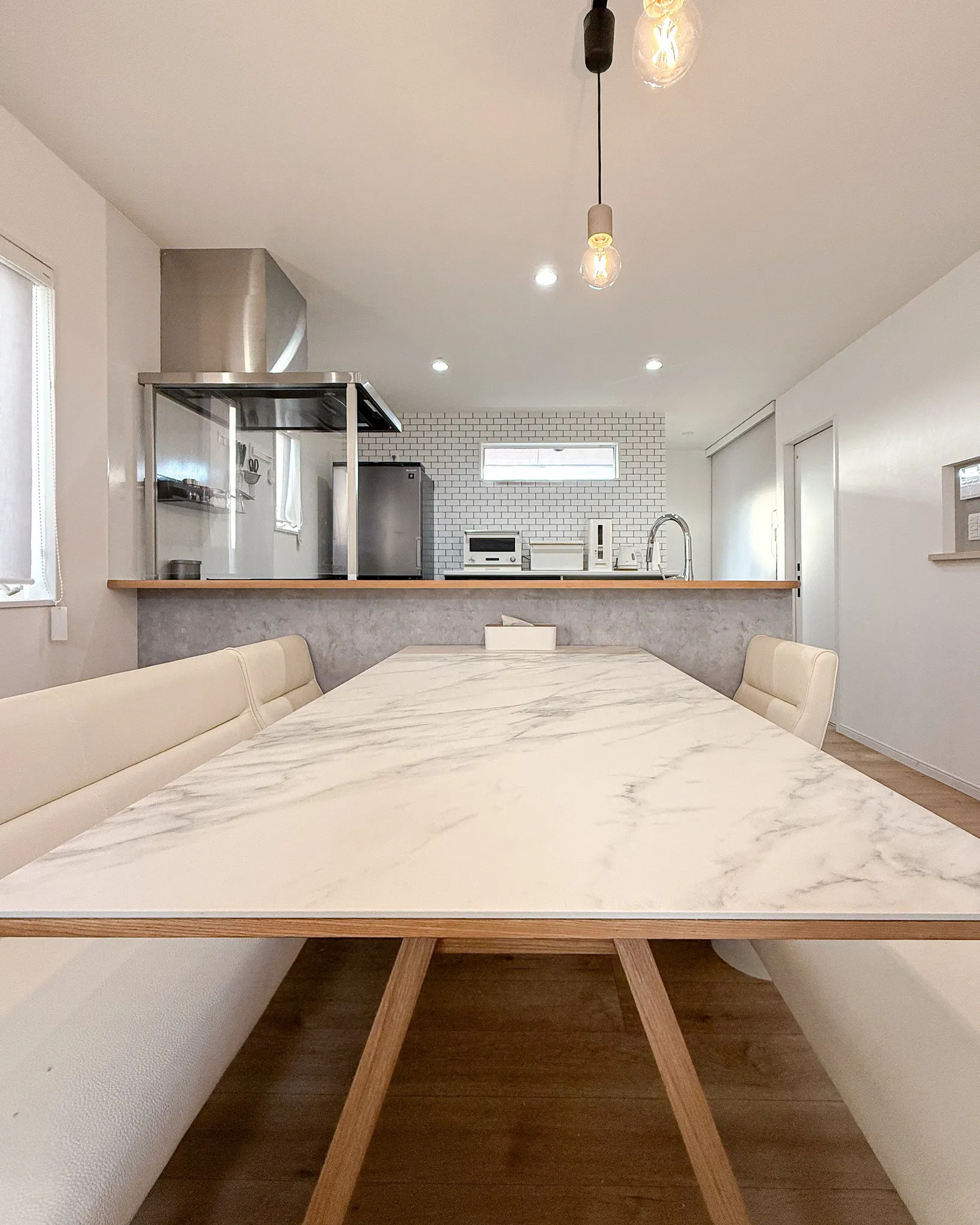 やさしい色合いと木の風合いが魅力のうお家🏡