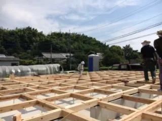 大牟田市倉永Ｙ様邸土台敷き
