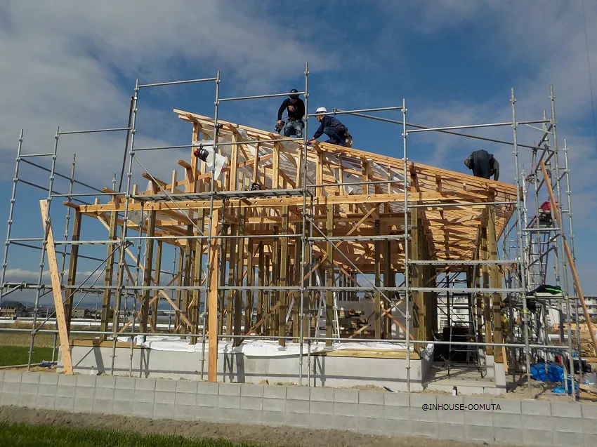 大川市M様邸 上棟