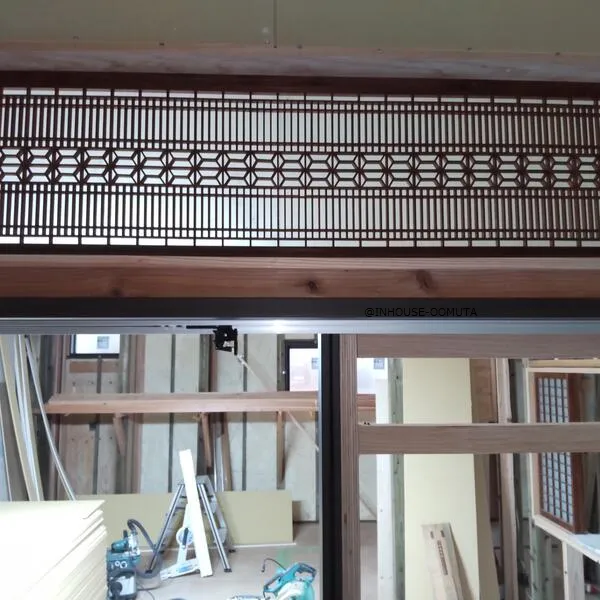 大牟田市I様邸 思い出の欄間