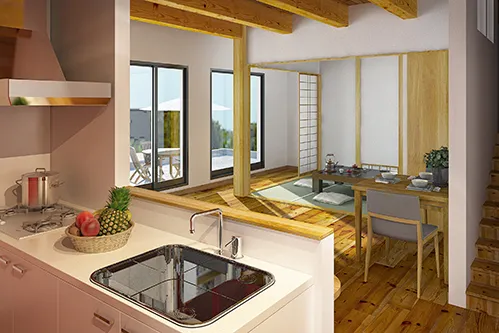 木のぬくもりと光に包まれる家