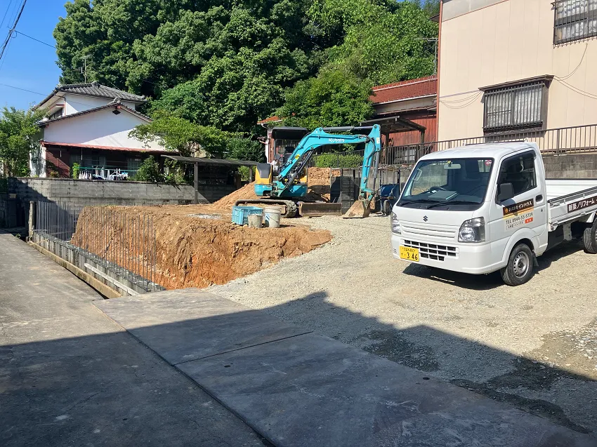 荒尾市I様邸 擁壁工事