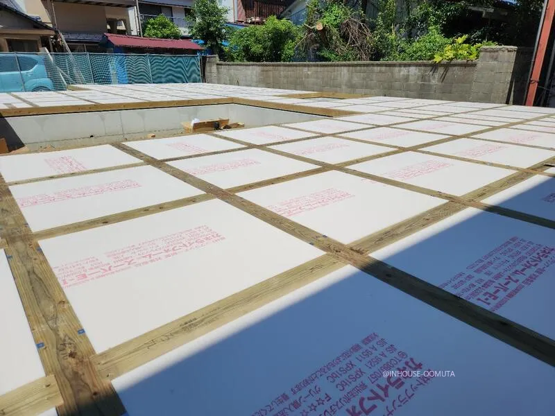 大牟田市M様邸土台敷き工事