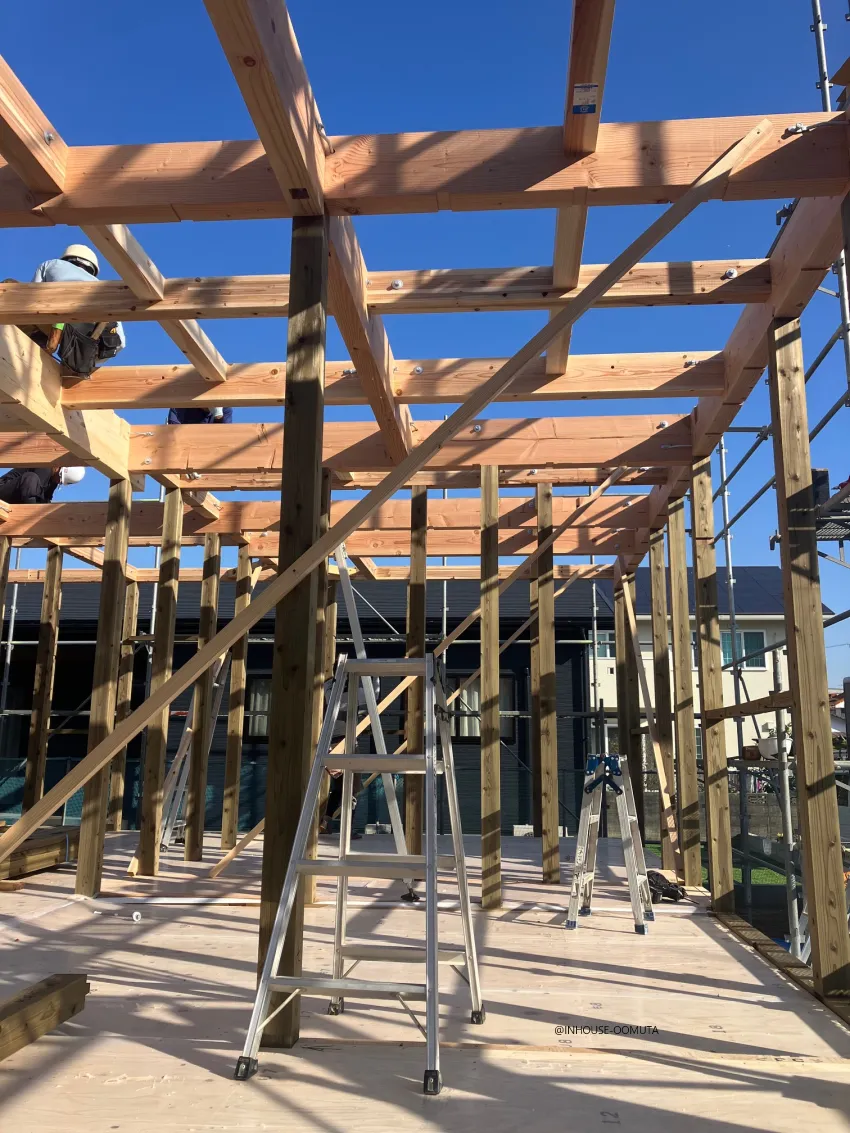 大牟田市新築工事　上棟