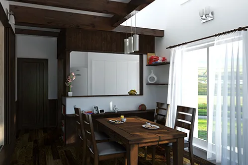 憧れのレトロモダンスタイルの家