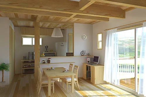 国産材の強さと美しさを感じる家